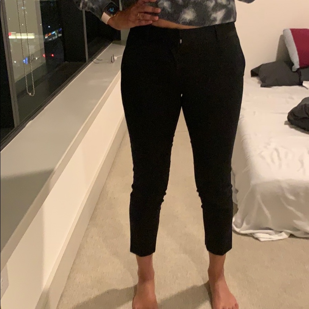 Banana Republic Black Ankle Crop Pants